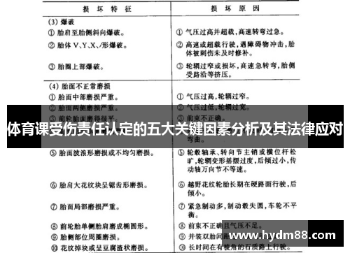 体育课受伤责任认定的五大关键因素分析及其法律应对